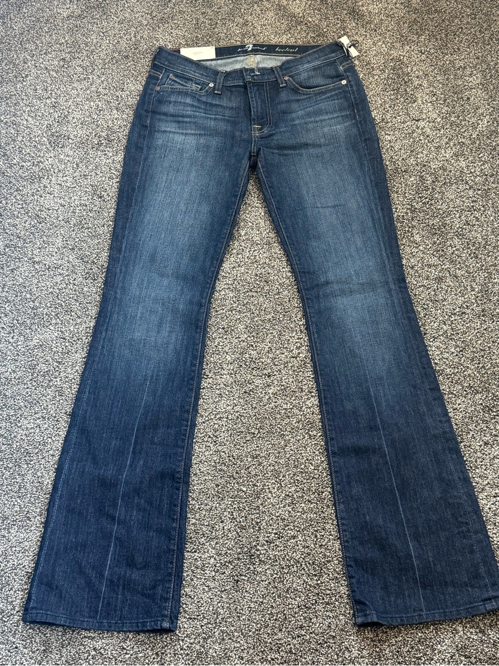 7 For All Mankind Dark Blue Flare Jeans NWT
